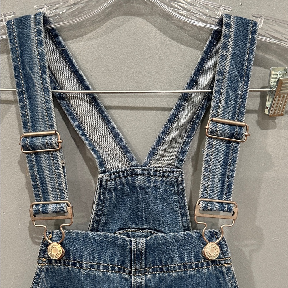 Gap Slouchy Relaxed Denim Overalls Size XS Petite - Picture 6 of 16